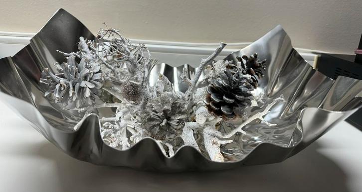 Metalen schaal voor bloemstuk, Hobby en Vrije tijd, Overige Hobby en Vrije tijd, Zo goed als nieuw, Ophalen of Verzenden