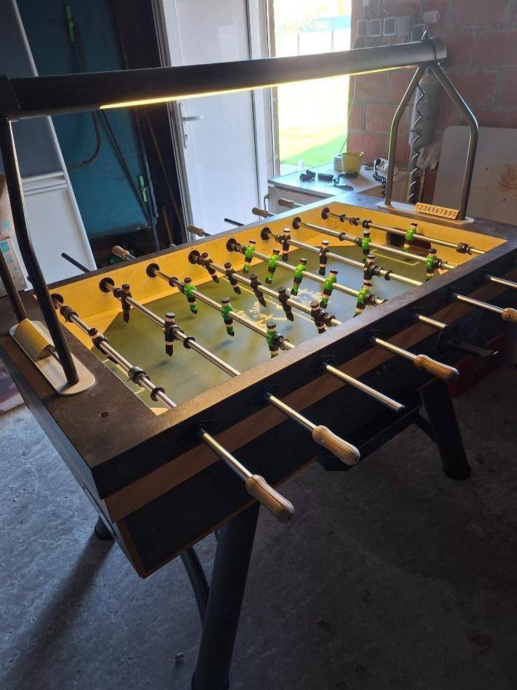 Tafelvoetbal jupiter goldstar met lamp  nieuwe baren ...., Kinderen en Baby's, Speelgoed | Voetbaltafels, Gebruikt, Ophalen