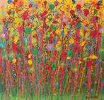 Oud schilderij 'abstracte bloemen 1', Ophalen