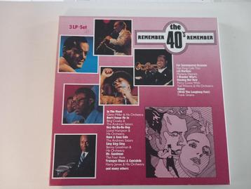 Coffret 3 LP en vinyle Remember the 40s Jazz New Orleans Blu, Enlèvement ou Envoi, 12 pouces, Jazz et Blues