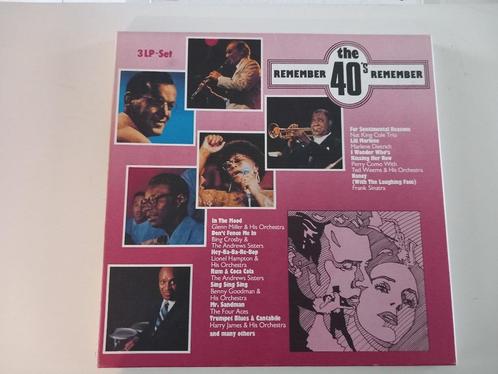Vinyl 3LP Box set Remember the 40s Jazz New Orleans Blues, Cd's en Dvd's, Vinyl | Verzamelalbums, Jazz en Blues, 12 inch, Ophalen of Verzenden