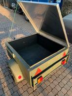 Kleine remork waterdicht Verlichting oke Banden oke, Auto diversen, Aanhangers en Bagagewagens, Ophalen, Zo goed als nieuw