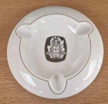 Porcelainen asbak, Bank van Roeselare en Westvlaanderen nv beschikbaar voor biedingen