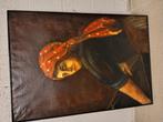 Olieverf op doek getiteld La Hercheuse 1936, Ophalen