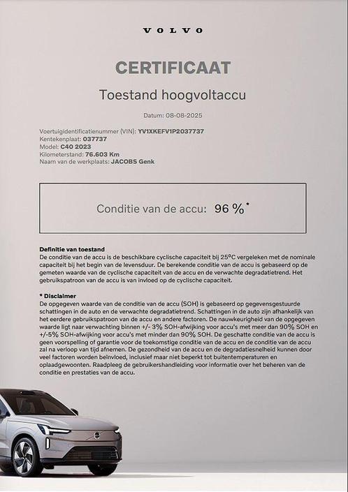 Volvo C40 Recharge Core, Single motor, El, Auto's, Volvo, Overige modellen, Airbags, Airconditioning, Alarm, Bluetooth, Boordcomputer