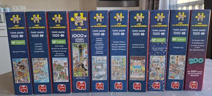 Puzzels Jan Van Haasteren, Hobby en Vrije tijd, Denksport en Puzzels, Zo goed als nieuw, Legpuzzel, 500 t/m 1500 stukjes, Ophalen