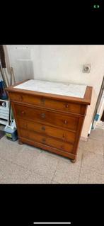 Commode met marmeren blad, Ophalen, Gebruikt, 100 tot 150 cm, 50 tot 100 cm
