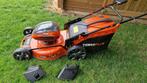Powerplus Accu grasmaaier 51cm, Tuin en Terras, Grasmaaiers, Ophalen, Cirkelmaaier, Accu-grasmaaier, Zo goed als nieuw