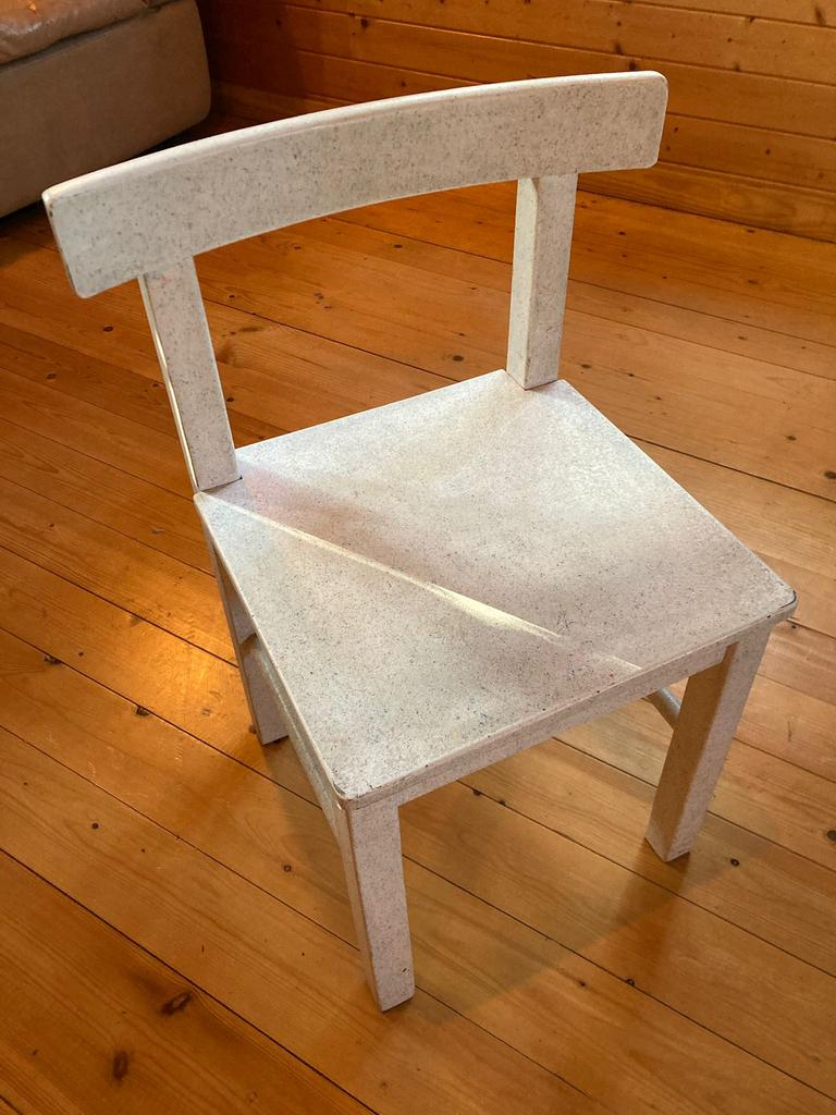 Kinderstoel Sork wit gespikkeld, Ophalen, Zo goed als nieuw