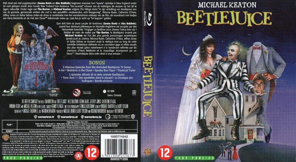 beetlejuice (blu-ray) nieuw, Ophalen of Verzenden, Zo goed als nieuw, Science Fiction en Fantasy