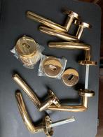 3 paar goudkleurige deurklinken:merk Escofile, Ophalen, Gebruikt