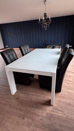 Tijdloze witte tafel - 2m, Huis en Inrichting, Tafels | Eettafels, Ophalen, Zo goed als nieuw