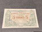 Biljet België 5 fr model 1912 brussel, Ophalen of Verzenden, Los biljet