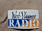 Sticker West-Vlaamse radio, Verzamelen, Ophalen of Verzenden