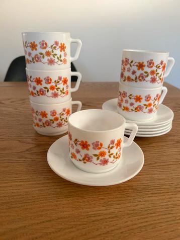 6 kopjes en 6 schoteltjes Arcopal Scania beschikbaar voor biedingen