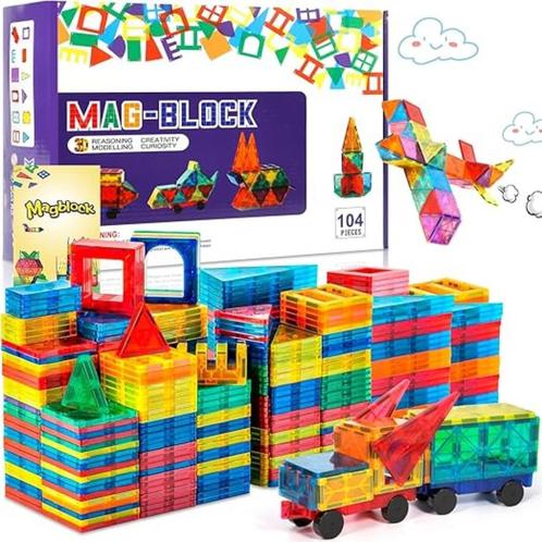 magnetische bouwstenen educatieve bouwstenen GRATIS LEVERING, Kinderen en Baby's, Speelgoed | Bouwstenen, Nieuw, Overige merken