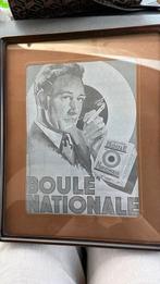 Reclame affiche sigaretten Boule internationale, Ophalen of Verzenden, Gebruikt, Reclamebord