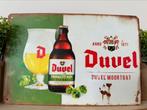 Metalen reclamebord Duvel, Verzamelen, Biermerken, Ophalen of Verzenden, Zo goed als nieuw, Reclamebord, Plaat of Schild, Duvel