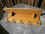 Archelle porte manteaux 5 doubles crochets + 1 grand., Ophalen of Verzenden, Gebruikt, Hout, Wandkapstok