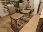 Hoge keukenstoelen, Huis en Inrichting, Stoelen, Ophalen, Gebruikt, Drie