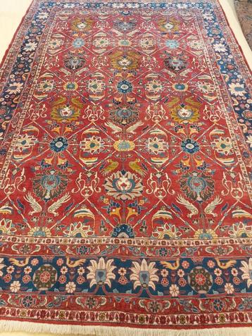 Antique persian hand made Varamin rug 308 cmx203 cm. beschikbaar voor biedingen