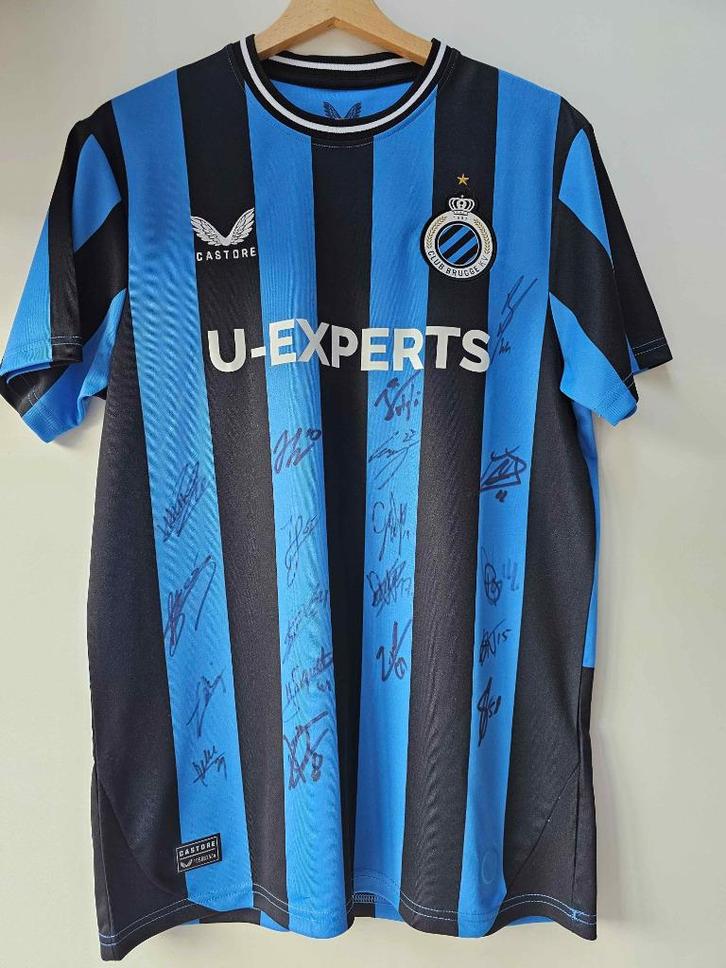 Gesigneerd Shirt Club Brugge (Vanaken, Jutglà, Tzolis,...), Verzamelen, Sportartikelen en Voetbal, Nieuw, Shirt, Verzenden