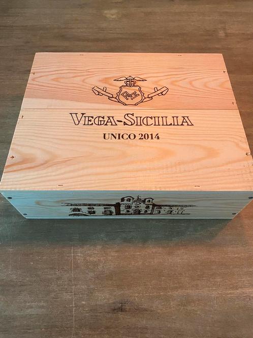 Vega Sicilia Unico Rivera Gran Reserva 2014 OWC3, Collections, Vins, Comme neuf, Vin rouge, Espagne, Pleine, Enlèvement ou Envoi