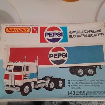AMT/MATCHBOX kit 1/43: PEPSI KENWORTH K123*VINTAGE*NEW* beschikbaar voor biedingen