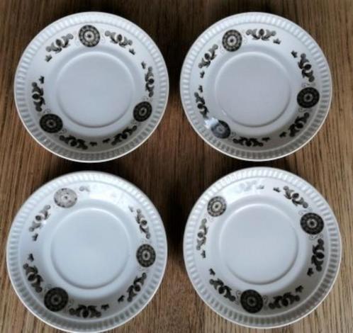 4 SCHOTELTJES (ondertassen) “MURIELLE” – Boch La Louvière –, Antiek en Kunst, Curiosa en Brocante, Ophalen of Verzenden