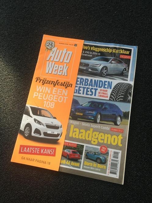 AutoWeek octobre/novembre 2015, Livres, Autos | Brochures & Magazines, Comme neuf, Général, Enlèvement ou Envoi