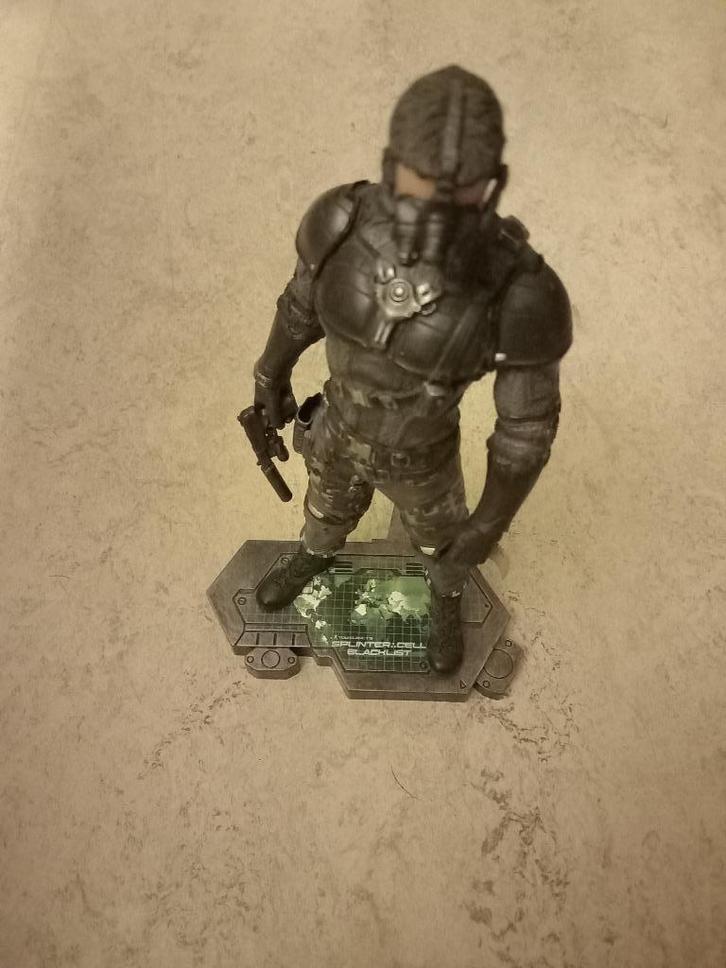 Figurine de collection Tom Clancy SAM FISHER statue Splinter, Collections, Statues & Figurines, Comme neuf, Humain, Enlèvement