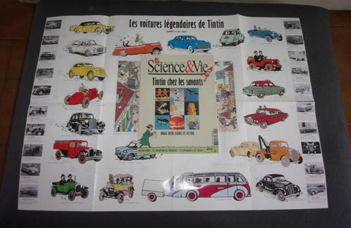 bd tintin chez les savants + poster science et vie, Boeken, Stripverhalen, Ophalen
