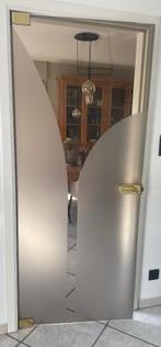 Glazen deur woonkamer, Ophalen, Gebruikt, 80 tot 100 cm, Binnendeur