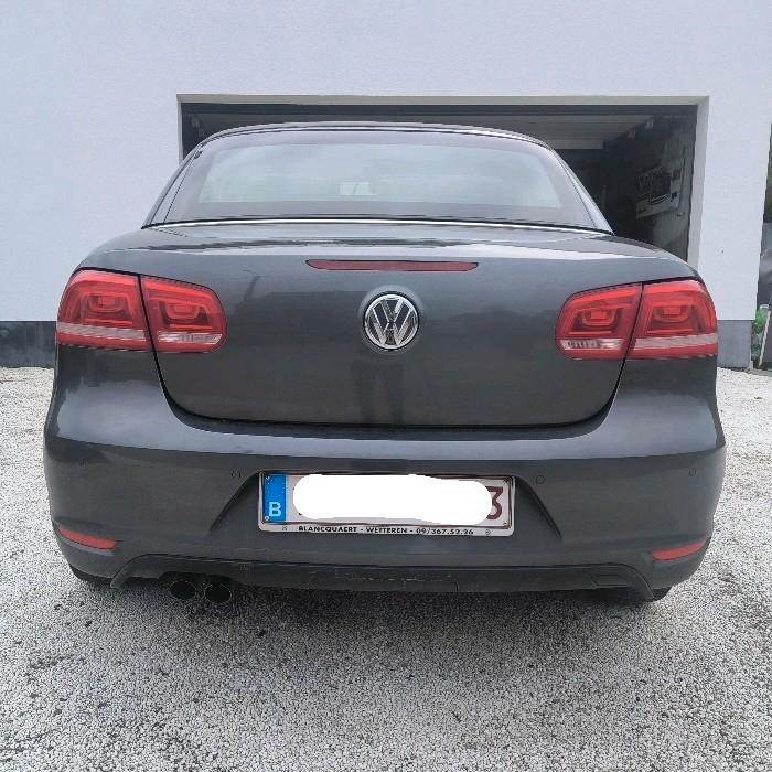 Volkswagen EOS 2013 TDI, Auto's, Volkswagen, Particulier, Eos, Trekhaak, Diesel, Euro 5, Cabriolet, 2 deurs, Automaat, Zwart, Leder