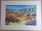 ELLA FORT / PROVENCE FRANCE / KLEURLITHO / 56x76cm / SIG, Enlèvement ou Envoi