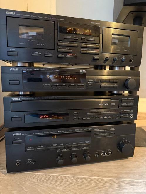Complete Yamaha Hifi-set + KEF Q Series 5.1 Luidsprekers, Audio, Tv en Foto, Stereoketens, Zo goed als nieuw, Cassettedeck, Cd-speler