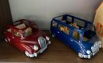 SYLVANIAN FAMILIES La voiture rouge + la voiture bleue, Verzamelen, Ophalen, Zo goed als nieuw