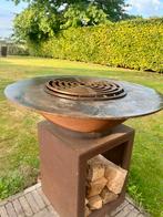 Cortenstaal BBQ,100cm,grill,pizza,afdekplaat, mooie patine, Ophalen, Zo goed als nieuw