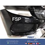 W205 C43 AMG Voorbumper zwart COMPLEET Mercedes C Klasse 201, Gebruikt, Voor, Mercedes-Benz, Ophalen of Verzenden