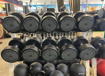 Technogym PU Urethane Dumbells 32-40 kg gewichten, Ophalen, Gebruikt