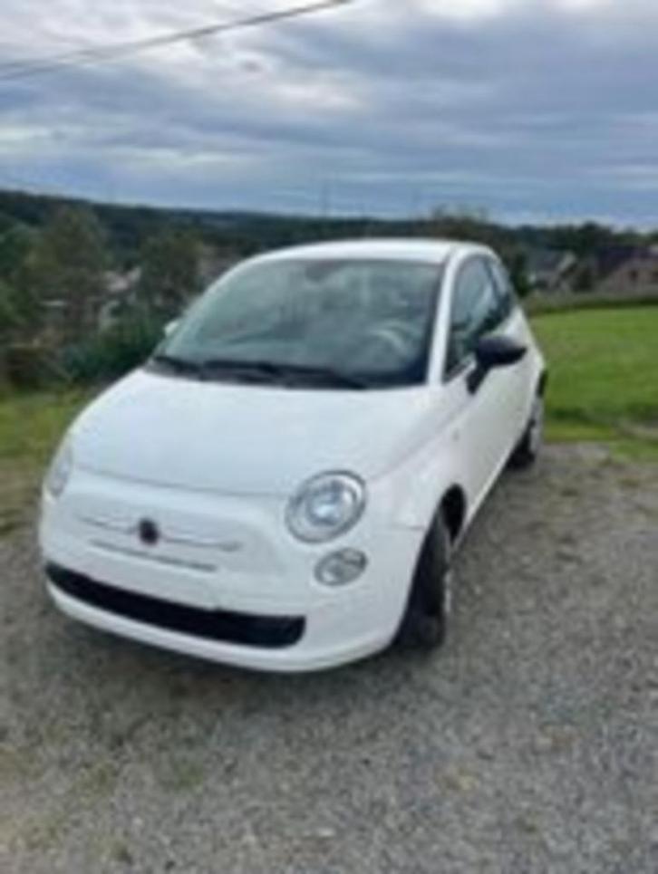 Fiat 500, Auto's, Fiat, Particulier, Diesel, Euro 4, Berline, 3 deurs, Handgeschakeld, Wit, Overige kleuren, Stof, Ophalen
