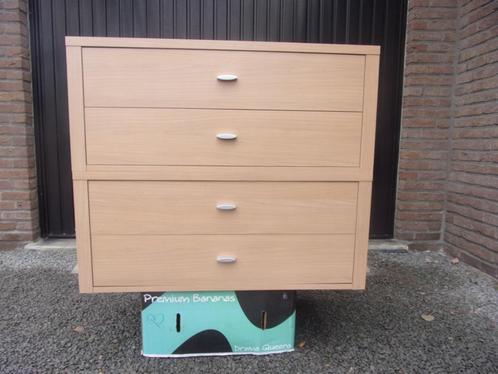 5 euro voor 2 maal  HOUTEN LADENBLOK met 2 laden, Maison & Meubles, Bureaux, Enlèvement