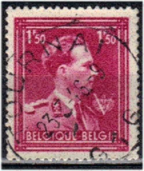 Belgie 1944 - Yvert/OBP 691 - Koning Leopold III (ST), Timbres & Monnaies, Timbres | Europe | Belgique, Affranchi, Maison royale