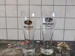 Brugge tripel 2 verschillende glazen, Verzamelen, Ophalen of Verzenden, Zo goed als nieuw, Bierglas
