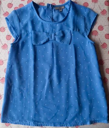 Blauw bloesje JBC maat 134 beschikbaar voor biedingen