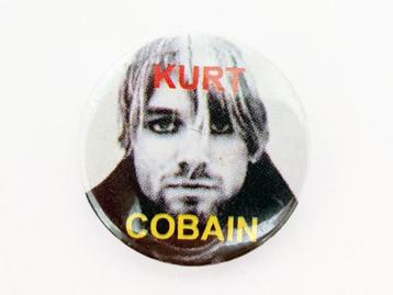 Kurt Cobain button beschikbaar voor biedingen