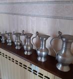 Tinnen bekers 6 stuks, Antiek en Kunst, Antiek | Tin, Ophalen of Verzenden