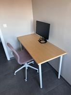 Bureautafel beuk, Huis en Inrichting, Bureaus, Ophalen, Zo goed als nieuw, Bureau