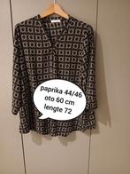 Blouze paprika 44/46, Zwart, Maat 46/48 (XL) of groter, Ophalen of Verzenden, Zo goed als nieuw