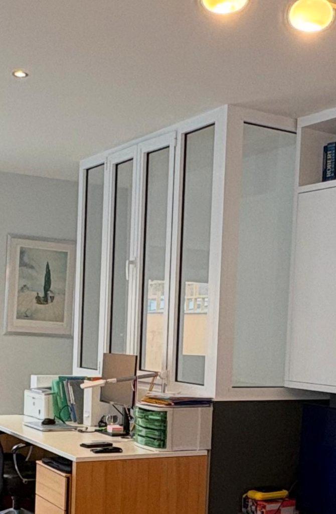 Aluminium raam/Fenêtre en aluminium, Doe-het-zelf en Bouw, Glas en Ramen, Zo goed als nieuw, Glasplaat, 160 cm of meer, 160 cm of meer